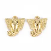 Rack Plating Alloy Pendants Rhinestone Settings