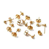 304 Stainless Steel Stud Earrings Findings