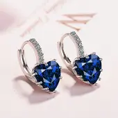 Brass Cubic Zirconia Clip-on Earrings