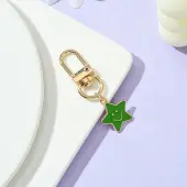 Star with Smiling Face Alloy Enamel Pendant Decorations