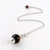 Natural Tiger Eye Sphere Dowsing Pendulums