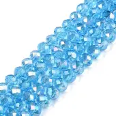 Electroplate Glass Beads Strands