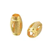 Rack Plating Oval Brass Beads