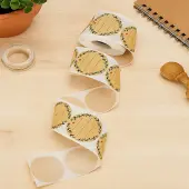 1 Roll Kraft Paper Stickers