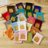 Hot Stamping Gift Velvet Storage Bags
