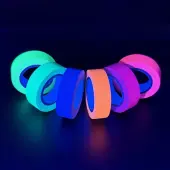 Fluorescent UV Cotton Cloth Tape