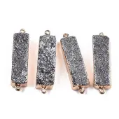 Natural Druzy Agate Links Connectors