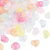 Transparent Crackle Acrylic Beads