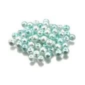 Baking Painted Pearlized Glass Pearl Round Beads