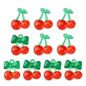10Pcs 2 Styles Transparent Acrylic Pendants
