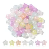 Rainbow Iridescent Plating Acrylic Beads