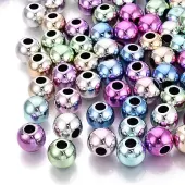 UV Plating Opaque Acrylic European Beads
