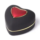 Heart Plastic Jewelry Ring Boxes