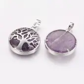 Natural Amethyst Pendants