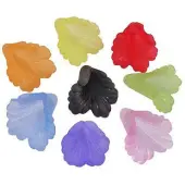 Transparent Acrylic Flower Beads