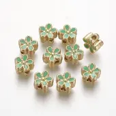 Brass Enamel Beads