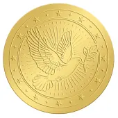 Self Adhesive Gold Foil Embossed Stickers
