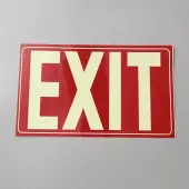 Luminous Waterproof PVC Self-Adhesive EXIT Warning Stickers
