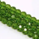 Faceted(32 Facets) Round Glass Beads Strands
