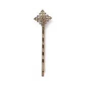 Brass Hair Bobby Pin Findings