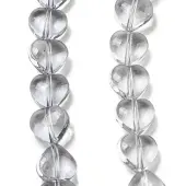 Baking Paint Transparent Glass Beads Strands