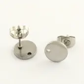 Non-Tarnish 304 Stainless Steel Stud Earring Findings