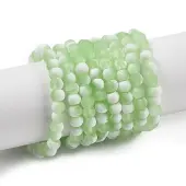 Frosted Crackle Glass Beads Strands