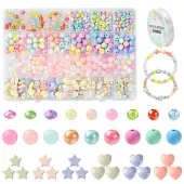 DIY Acrylic Beads Bracelets Making Kits
