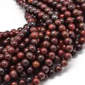 Natural Brecciated Jasper Round Beads Strands