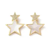 Brass Micro Pave Clear Cubic Zirconia Pendants