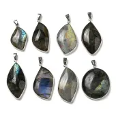 Natural Labradorite Pendants