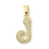 Brass Micro Pave Cubic Zirconia Pendants