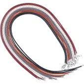 10Pcs 5 Colors Braided Leather Cords