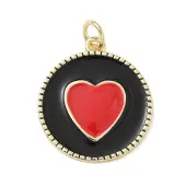 Brass Enamel Pendants