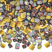 100G 5 Colors School Theme Handmade Polymer Clay Cabochons