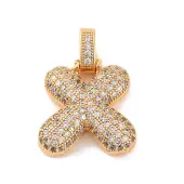 Brass Micro Pave Cubic Zirconia Pendants