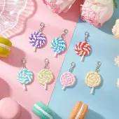 Handmade Polymer Clay Lollipop Pendant Decorations