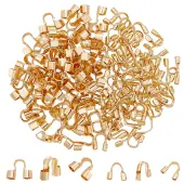 120Pcs 2 Styles Brass Cord Locks