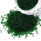 15/0 Transparent Czech Glass Seed Beads