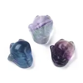 Carved Natural Fluorite Beads