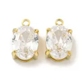 PVD Vacuum Plating 304 Stainless Steel Pendants Cubic Zirconia Pendants