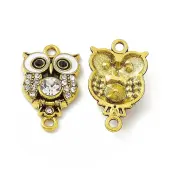 Alloy Rhinestone Connector Charms