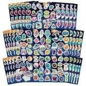 50Pcs PVC Waterproof Self Adhesive Space Stickers Labels