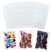 50Pcs Double Face Laser Rectangle PE Cellophane Bags