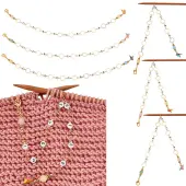 Acrylic Beaded Knitting Row Counter Chains