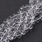 Synthetic Quartz Crystal Beads Strands
