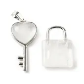 Natural Quartz Crystal Pendants