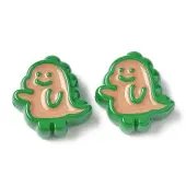 10Pcs Acrylic Enamel Beads