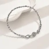 AB Color Glass & Alloy Beaded Anklets for Women