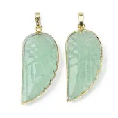 Natural Green Strawberry Quartz Pendants